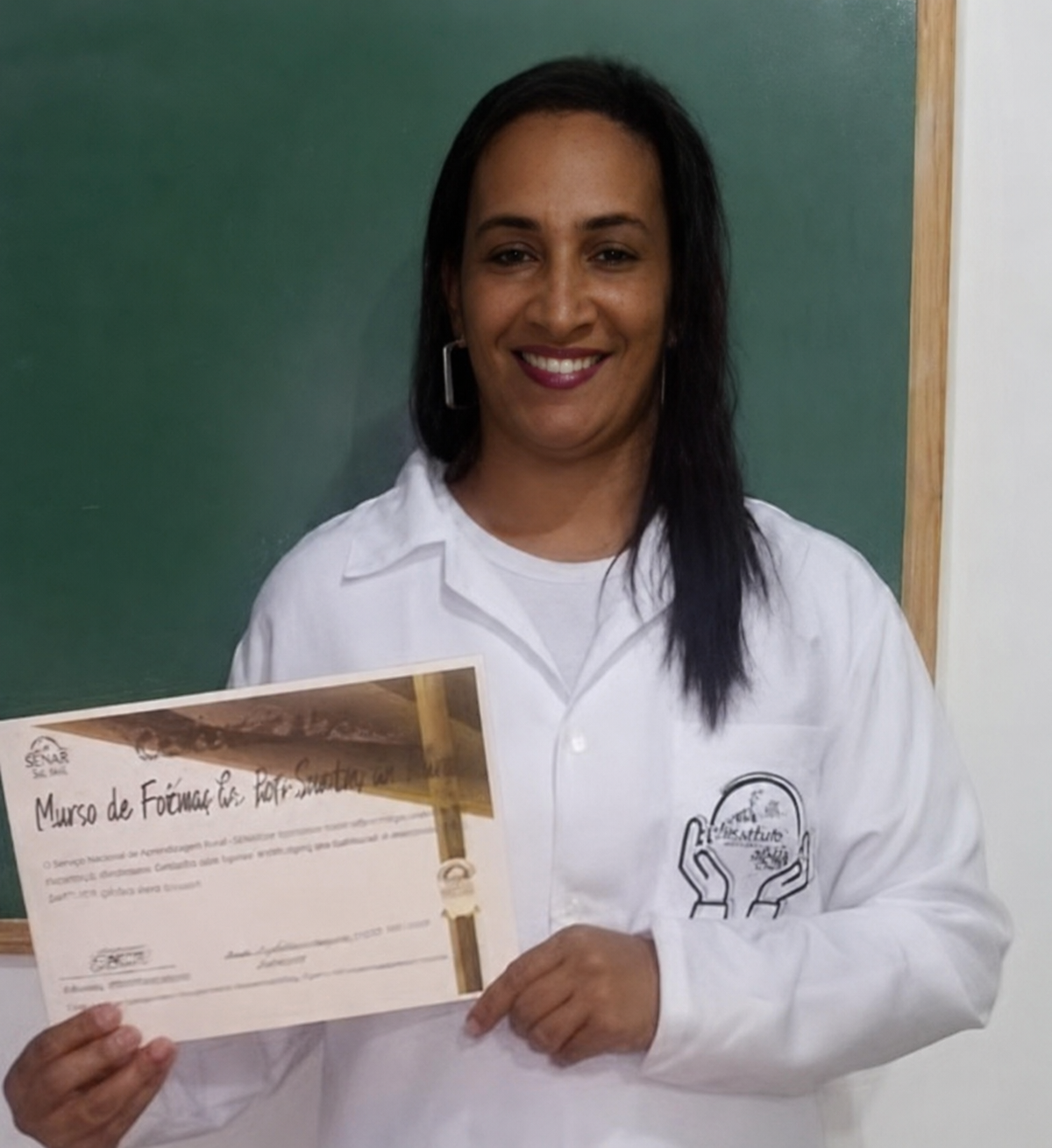 Maria de Fátima Cruz dos Santos da silva, cuidador de idosos no Rio de Janeiro